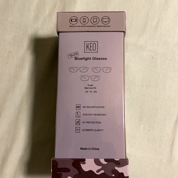 NWT-KEO Youth Bluelight glasses- Evans narrow fit - Picture 2 of 4